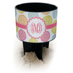 Doily Pattern Black Beach Spiker Drink Holder (Personalized)