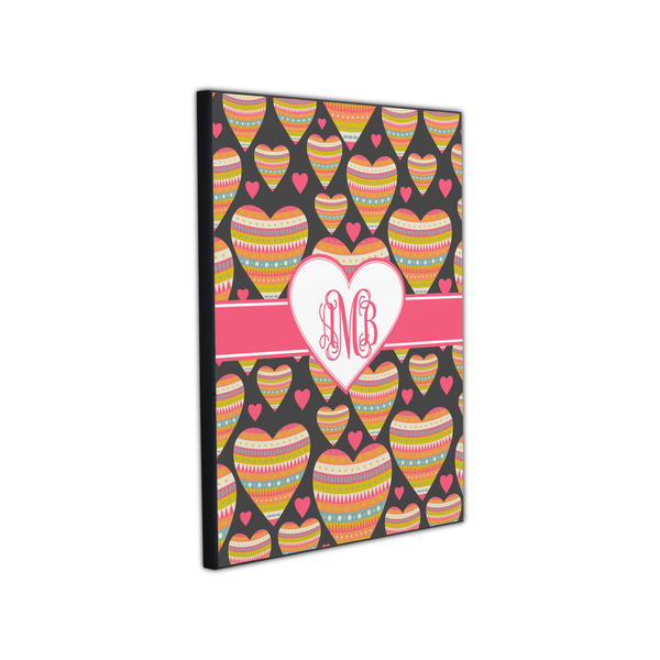 Hearts 11x14 Wood Print - Angle View