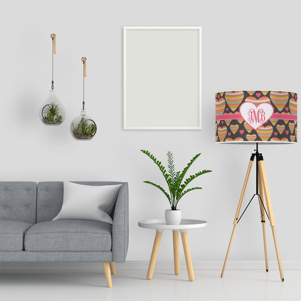 Hearts 12" Drum Lampshade - LIFESTYLE