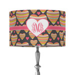Hearts 12" Drum Lamp Shade - Fabric (Personalized)