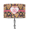 Hearts 12" Drum Lampshade - ON STAND (Fabric)