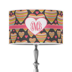 Hearts 12" Drum Lamp Shade - Poly-film (Personalized)