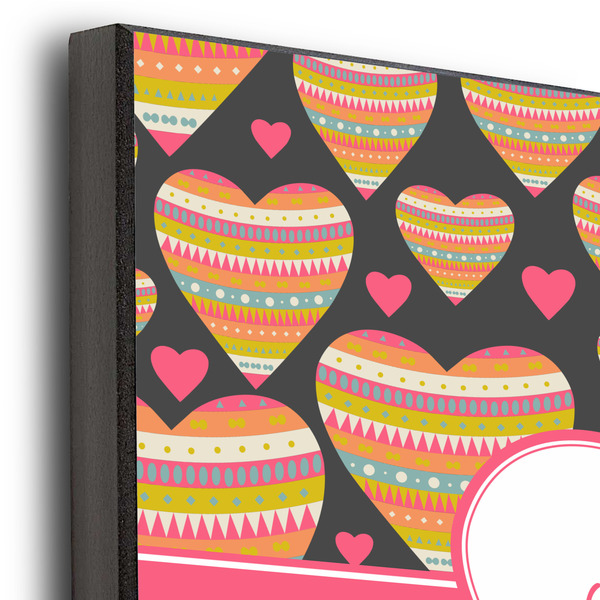 Hearts 12x12 Wood Print - Closeup