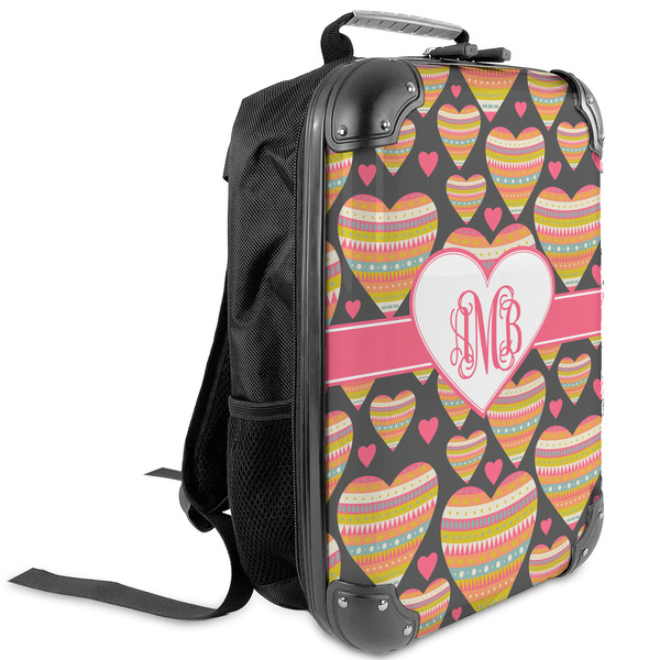 Custom Hearts Kids Hard Shell Backpack (Personalized)