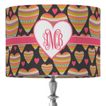 Hearts 16" Drum Lamp Shade - Fabric (Personalized)