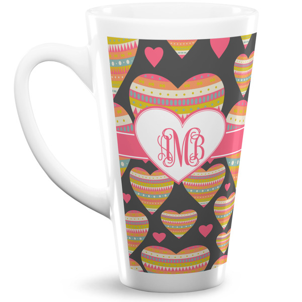 Custom Hearts Latte Mug (Personalized)