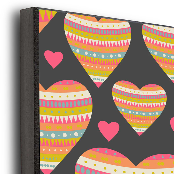 Hearts 16x20 Wood Print - Closeup