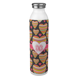 Hearts 20oz Stainless Steel Water Bottle - Full Print (Personalized)
