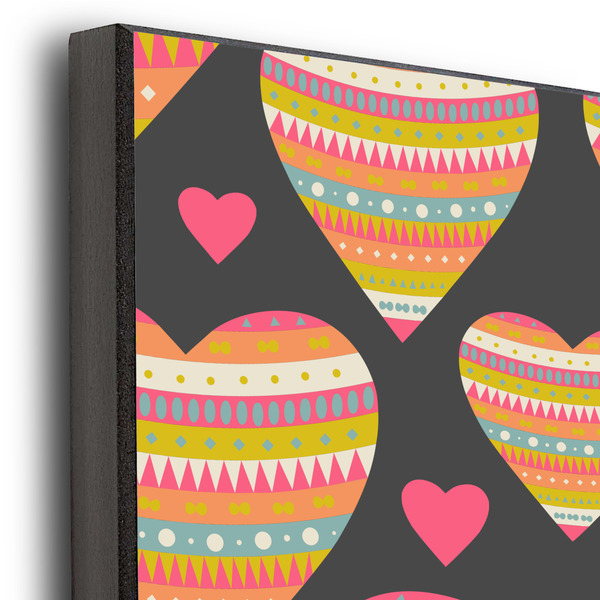 Hearts 20x24 Wood Print - Closeup