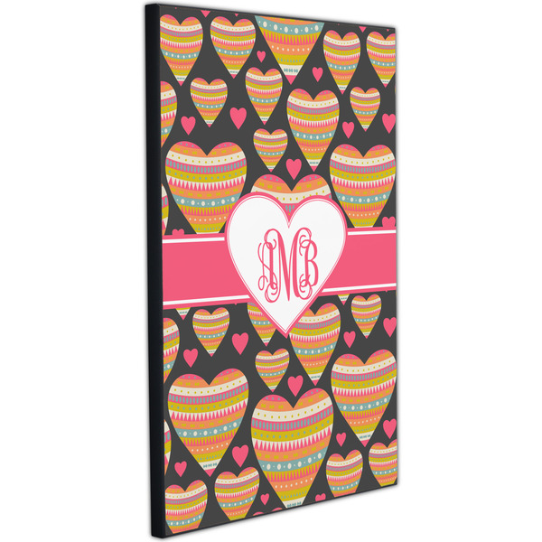 Hearts 20x30 Wood Print - Angle View