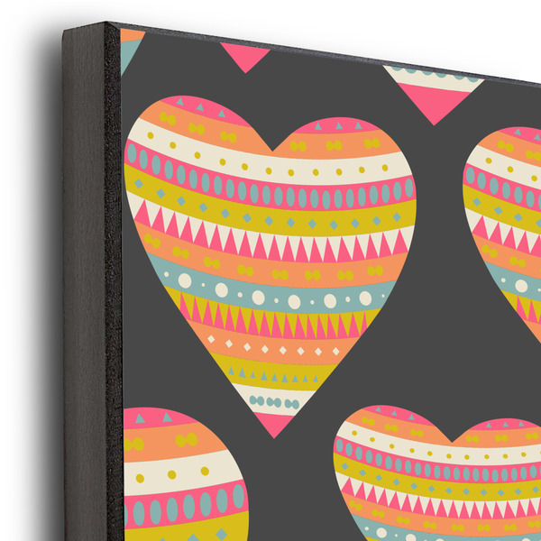 Hearts 20x30 Wood Print - Closeup