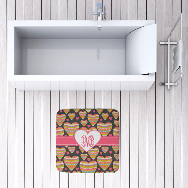 Hearts 48x48 Foam Memory Mat - LIFESTYLE