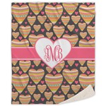 Hearts Sherpa Throw Blanket (Personalized)