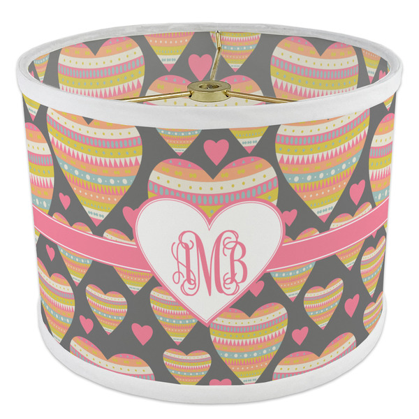 Hearts 8" Drum Lampshade - ANGLE Poly-Film