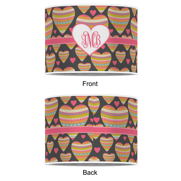 Hearts 8" Drum Lampshade - APPROVAL (Poly Film)