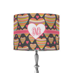 Hearts 8" Drum Lamp Shade - Fabric (Personalized)