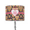 Hearts 8" Drum Lampshade - ON STAND (Fabric)
