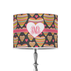 Hearts 8" Drum Lamp Shade - Poly-film (Personalized)
