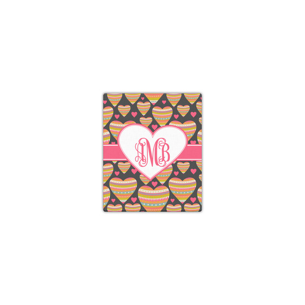 Custom Hearts Canvas Print - 8x10 (Personalized)
