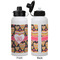 Hearts Aluminum Water Bottle - White APPROVAL
