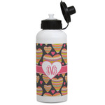 Hearts Water Bottles - Aluminum - 20 oz - White (Personalized)