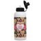 Hearts Aluminum Water Bottle - White Front