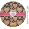 Hearts Glass Appetizer / Dessert Plate 8" (Personalized)