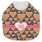 Hearts Jersey Knit Baby Bib w/ Monogram