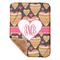 Hearts Sherpa Baby Blanket - 30" x 40" w/ Monograms