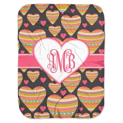 Hearts Baby Swaddling Blanket (Personalized)