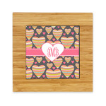 Hearts Bamboo Trivet with Ceramic Tile Insert (Personalized)