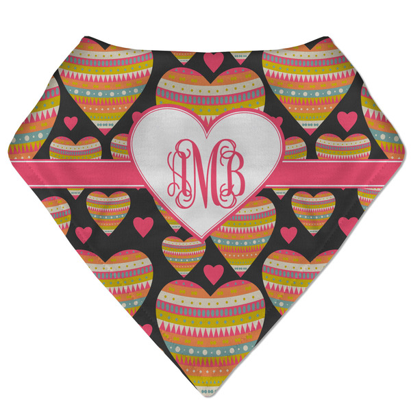 Custom Hearts Bandana Bib (Personalized)