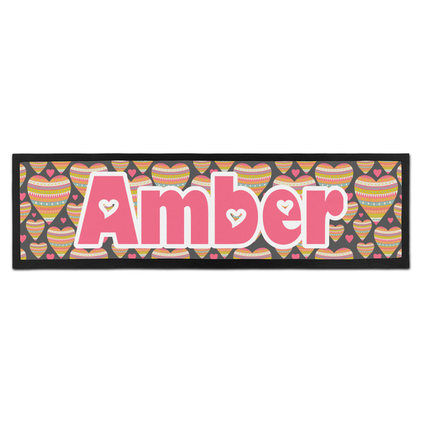 Custom Hearts Bar Mat (Personalized)