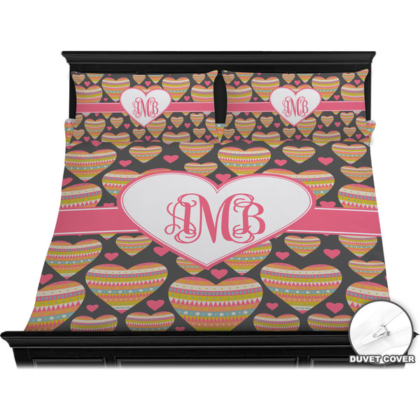 Hearts Bedding Set (King) - Duvet