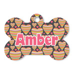 Hearts Bone Shaped Dog ID Tag (Personalized)