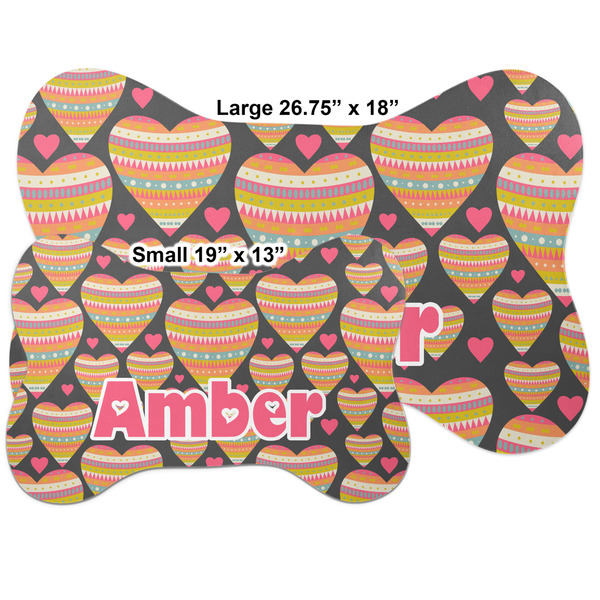 Hearts Bone Shaped Mat Comparison