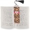 Hearts Bookmark with tassel - In book