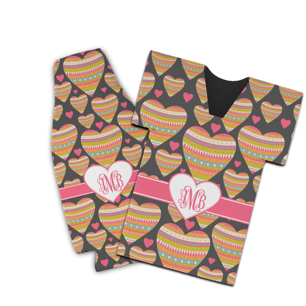 Custom Hearts Bottle Cooler (Personalized)