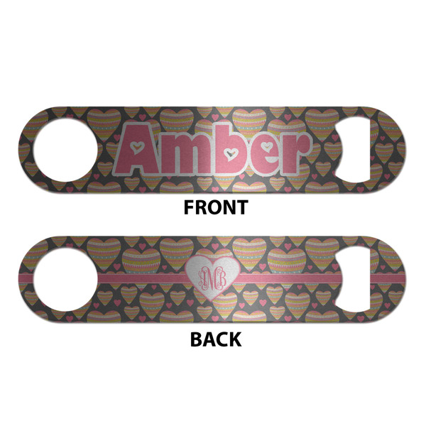 Hearts Bottle Opener - Front & Back