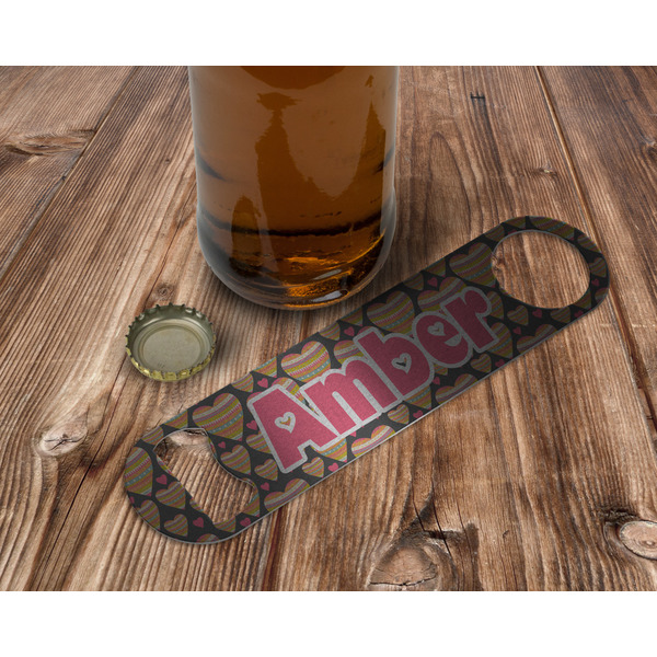 Hearts Bottle Opener - In Use