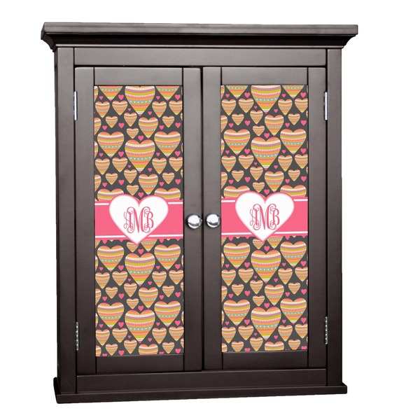 Custom Hearts Cabinet Decal - Large (Personalized)