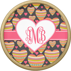 Hearts Cabinet Knob - Gold (Personalized)