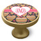 Hearts Cabinet Knob - Gold - Side