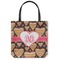 Hearts Canvas Tote Bag - Small - 13"x13" (Personalized)