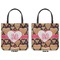 Hearts Canvas Tote - Front and Back