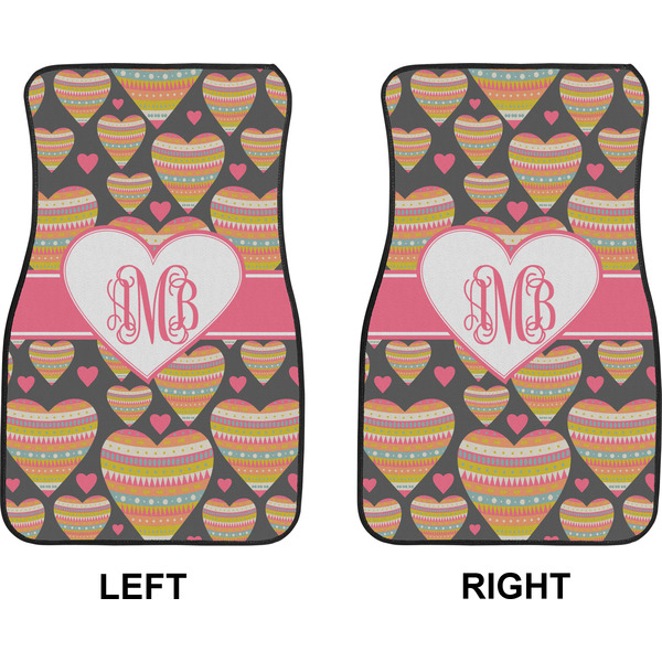 Hearts Car Mat Front - Approval