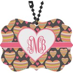 Hearts Rear View Mirror Decor (Personalized)
