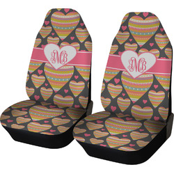 Hearts Car Seat Covers (Set of Two) (Personalized)