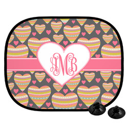 Hearts Car Side Window Sun Shade (Personalized)