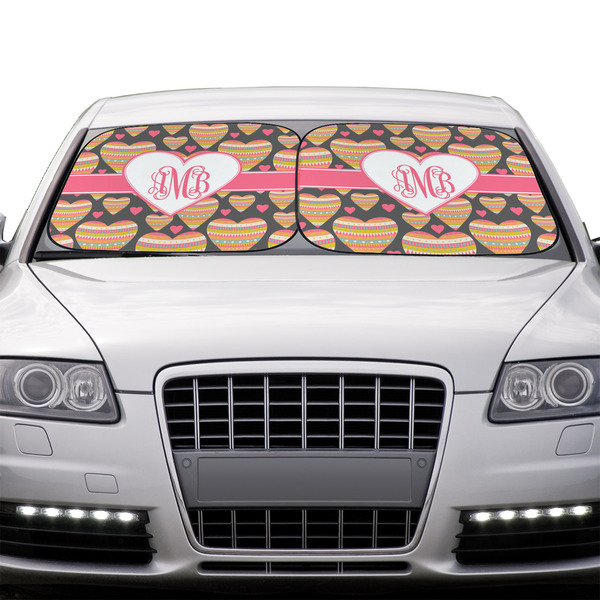 Hearts Car Sun Shades - IN CONTEXT